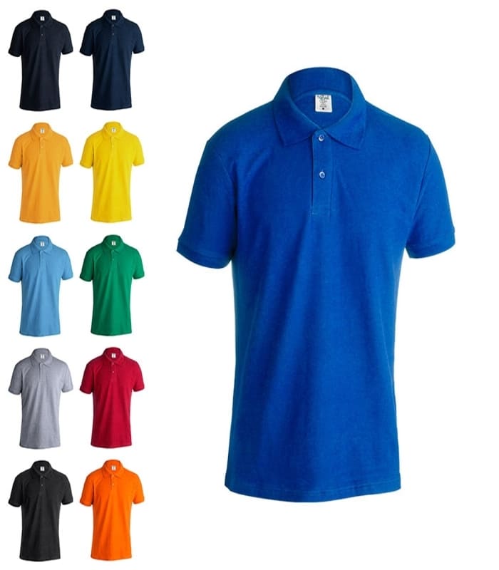 Polo Adulto MPS180 de Cor em Algodão Piqué para Personalizar