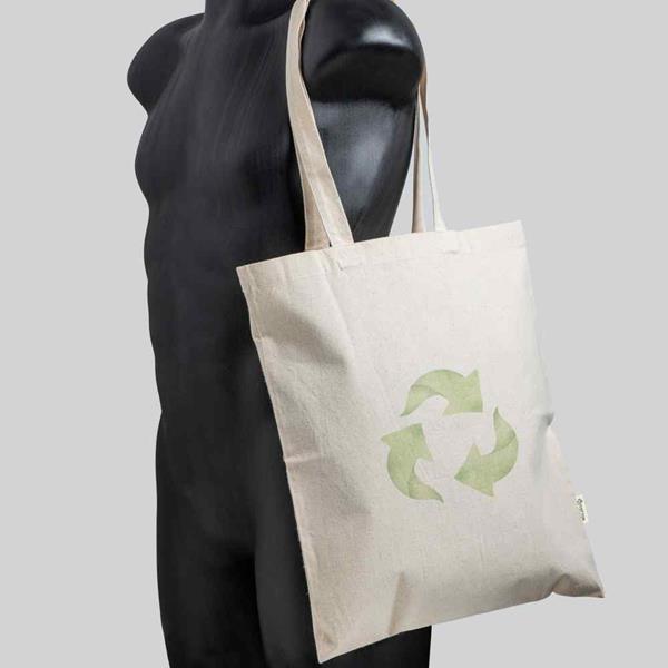 Saco de compras ReciCotton140 em Algodão Reciclado 140g para Personalizar
