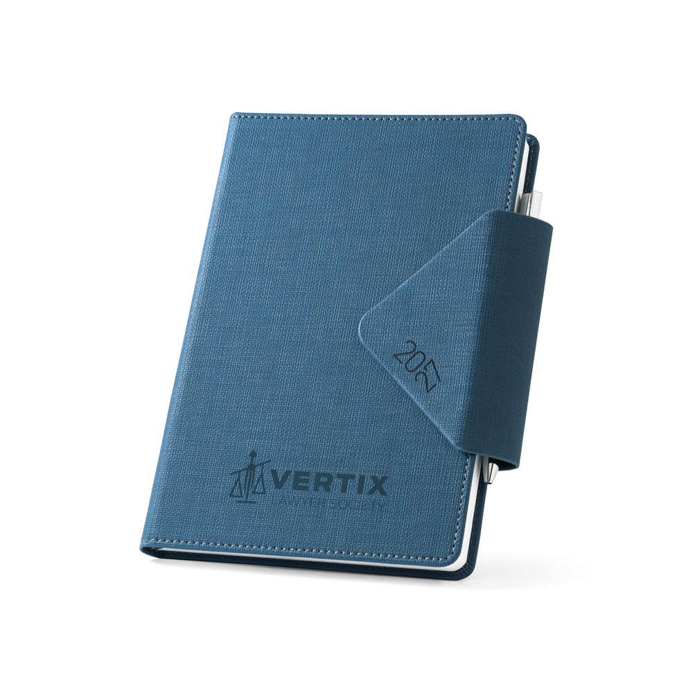 Agenda Diária Vertix A5 em PU com Fecho Magnético para Personalizar