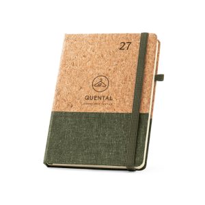 Agenda Quental A5 Diária em Cortiça e Linho para Personalizar