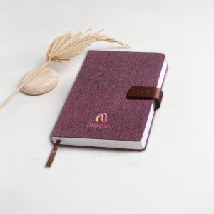 Agenda A5 Diária San Marino com Capa em Linho e Detalhes em PU para Personalizar