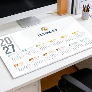 Planning Planny de Secretária em PVC com Calendário para Personalizar