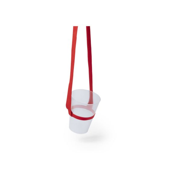 Lanyard Frinly com Suporte para Copo em Poliéster para Personalizar