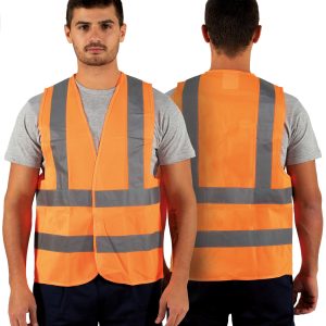 Colete Refletor Alta Visibilidade 4 Bandas em Poliéster Homologado para Personalizar