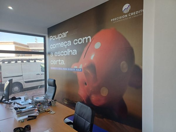 Decoração de Montras em Vinil de Impressão