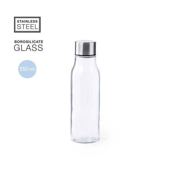 Garrafa Krobus em Vidro de Alta Qualidade, de 550ml de Capacidade para Personalizar
