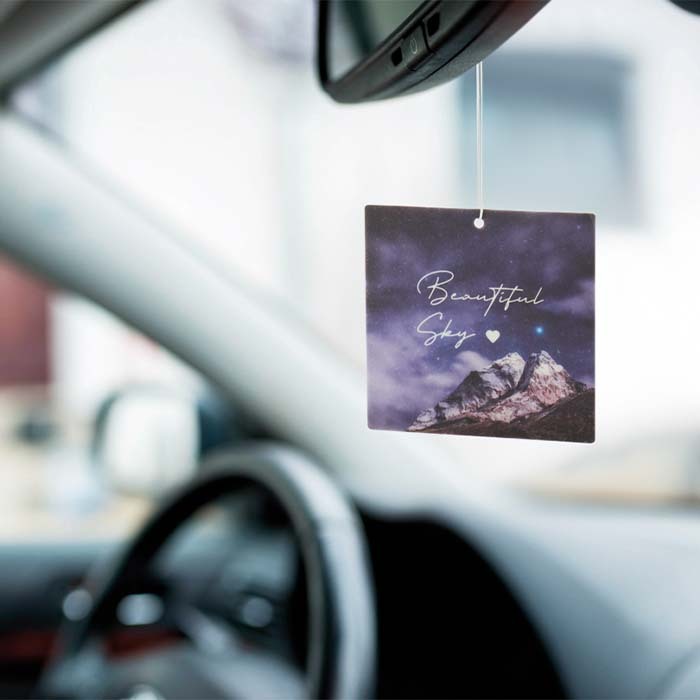 Ambientador para Automóveis em Cartão com Aroma Personalizados