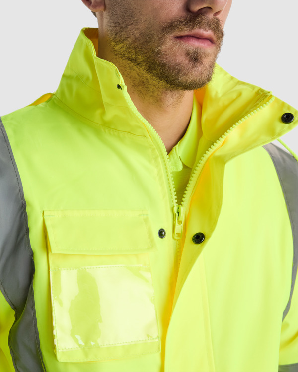 Parka Acolchoada de Alta Visibilidade Merak Bicolor para Personalizar