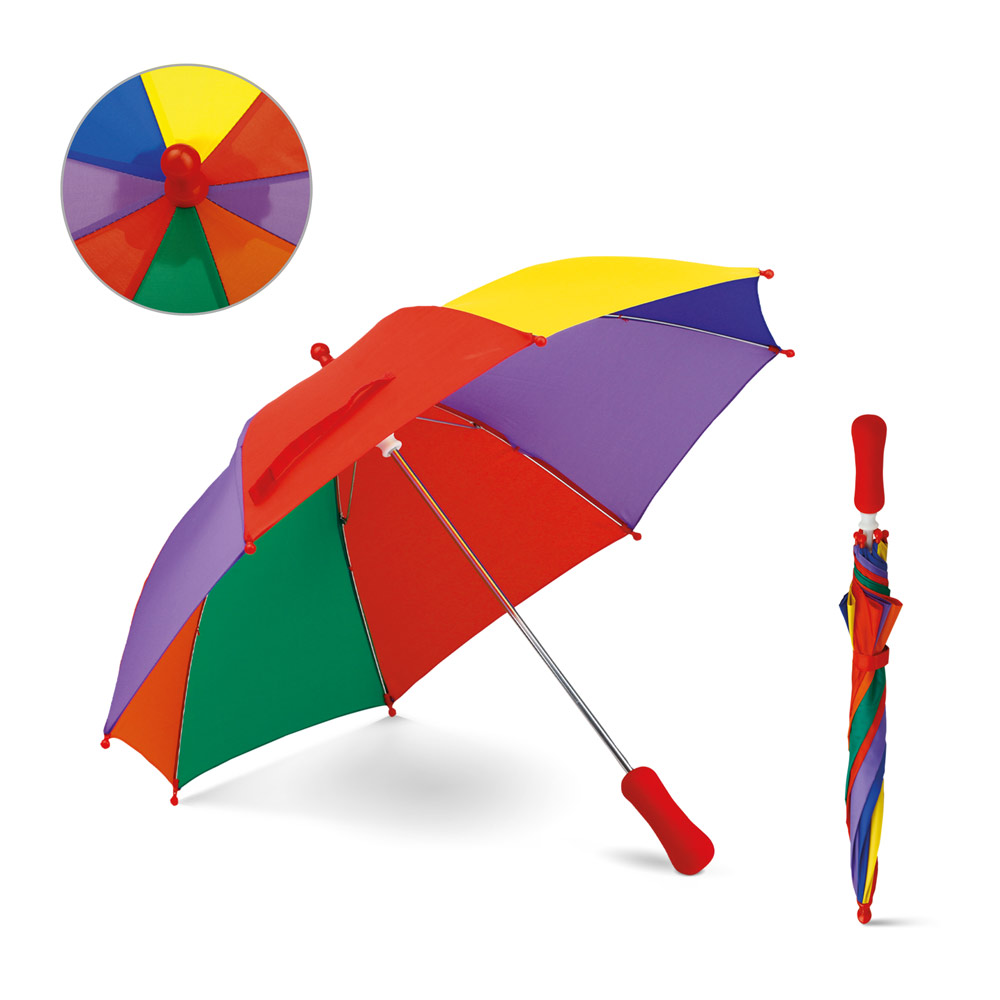 Guarda-Chuva Bambi Colorido para Criança Abertura Manual para Personalizar