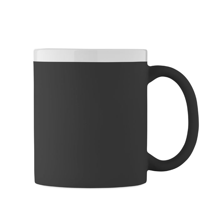 Caneca de Cerâmica Mugiva em Grés com Exterior Mate e Interior e Rebordo Brancos para Personalizar