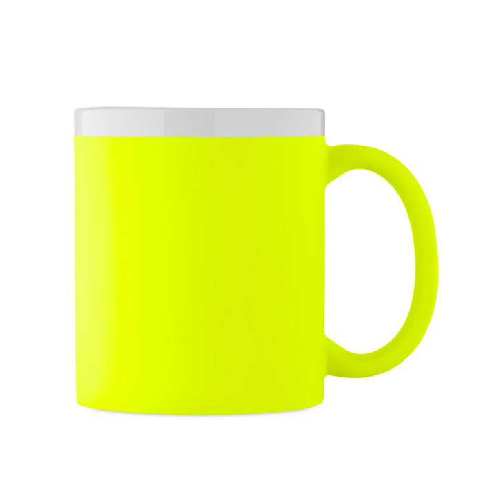 Caneca de Cerâmica Mugiva em Grés com Exterior Mate e Interior e Rebordo Brancos para Personalizar