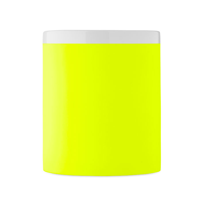 Caneca de Cerâmica Mugiva em Grés com Exterior Mate e Interior e Rebordo Brancos para Personalizar