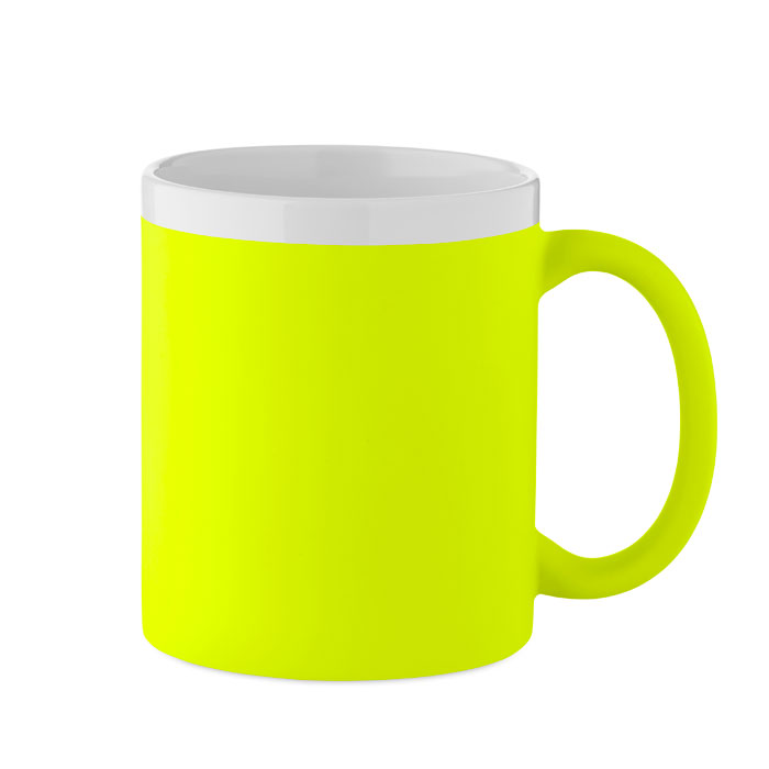 Caneca de Cerâmica Mugiva em Grés com Exterior Mate e Interior e Rebordo Brancos para Personalizar
