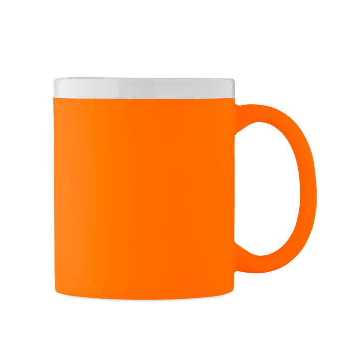 Caneca de Cerâmica Mugiva em Grés com Exterior Mate e Interior e Rebordo Brancos para Personalizar