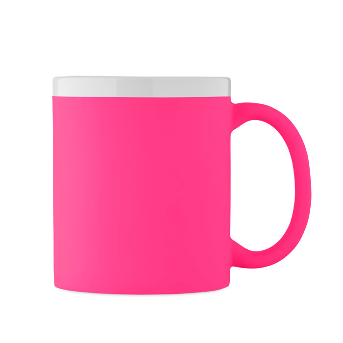 Caneca de Cerâmica Mugiva em Grés com Exterior Mate e Interior e Rebordo Brancos para Personalizar