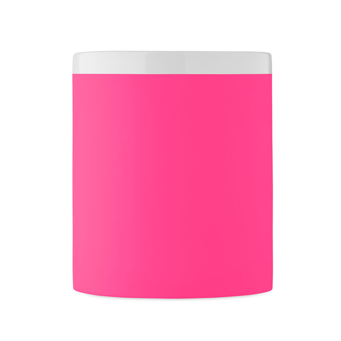 Caneca de Cerâmica Mugiva em Grés com Exterior Mate e Interior e Rebordo Brancos para Personalizar