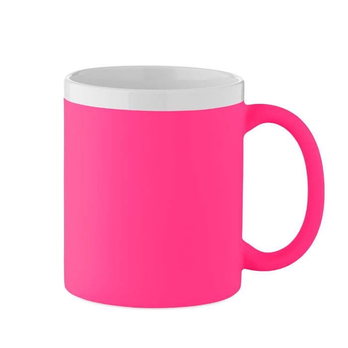 Caneca de Cerâmica Mugiva em Grés com Exterior Mate e Interior e Rebordo Brancos para Personalizar
