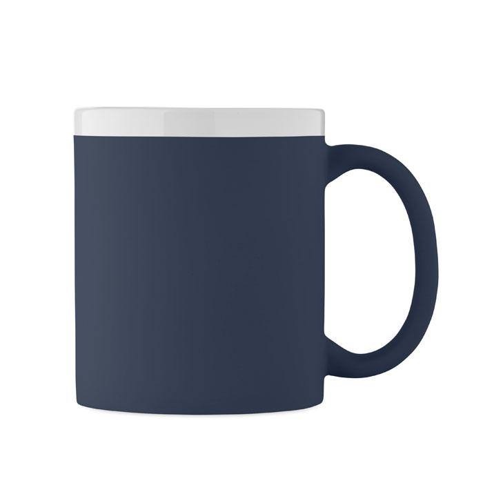 Caneca de Cerâmica Mugiva em Grés com Exterior Mate e Interior e Rebordo Brancos para Personalizar