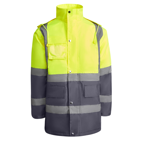 Parka Acolchoada de Alta Visibilidade Merak Bicolor para Personalizar
