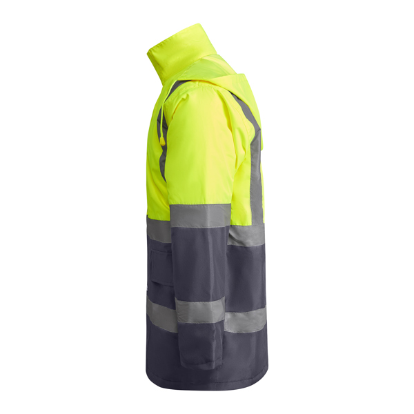 Parka Acolchoada de Alta Visibilidade Merak Bicolor para Personalizar