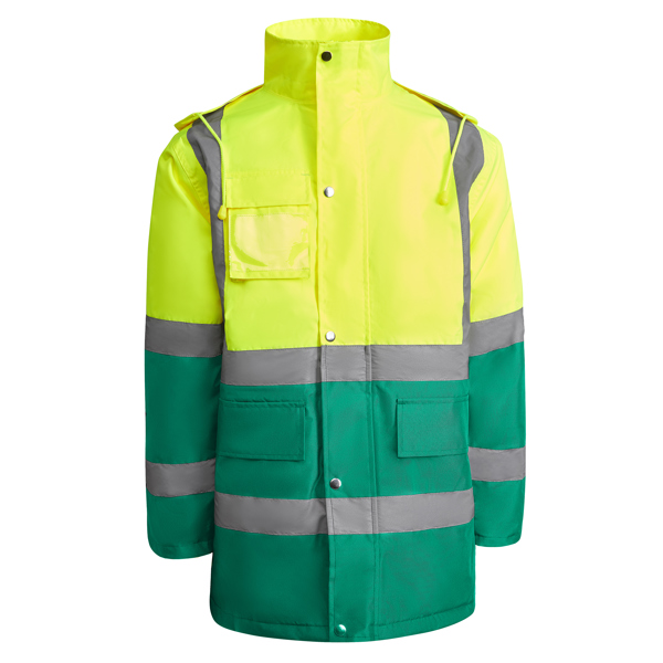 Parka Acolchoada de Alta Visibilidade Merak Bicolor para Personalizar