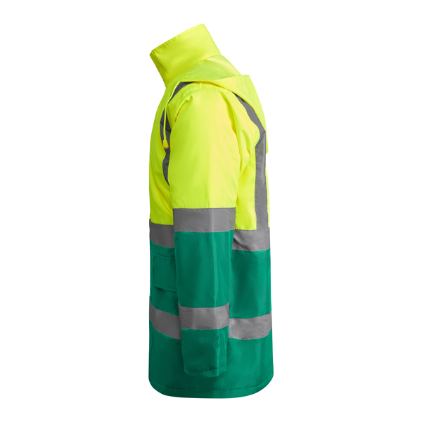 Parka Acolchoada de Alta Visibilidade Merak Bicolor para Personalizar