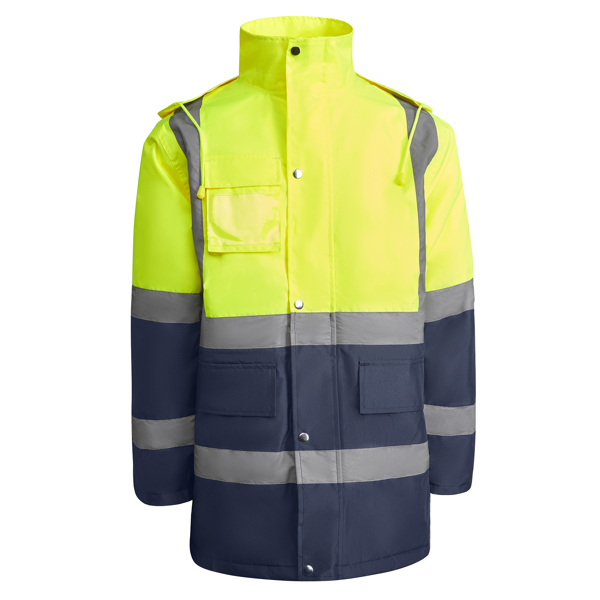 Parka Acolchoada de Alta Visibilidade Merak Bicolor para Personalizar