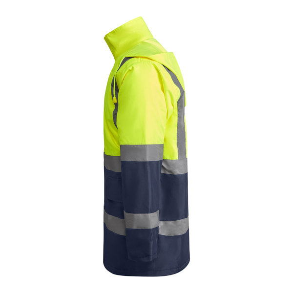 Parka Acolchoada de Alta Visibilidade Merak Bicolor para Personalizar