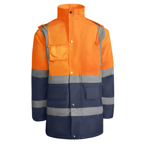 Parka Acolchoada de Alta Visibilidade Merak Bicolor para Personalizar
