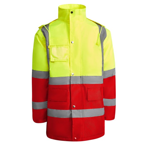 Parka Acolchoada de Alta Visibilidade Merak Bicolor para Personalizar