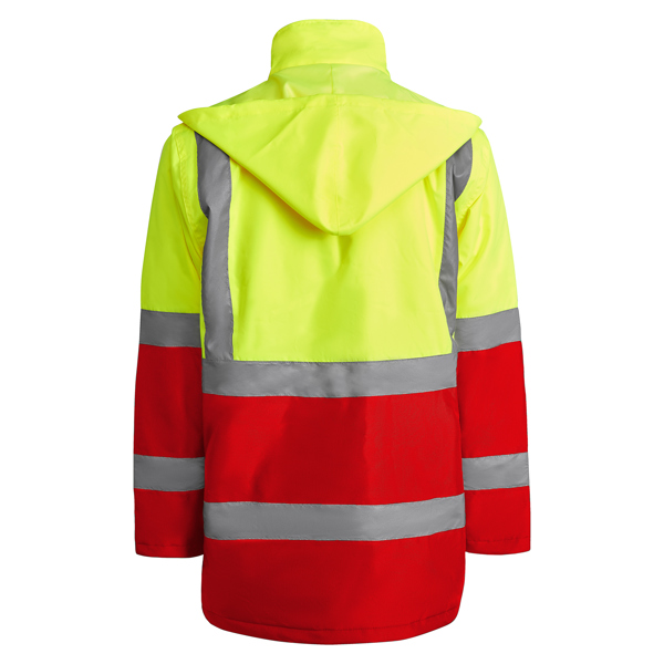 Parka Acolchoada de Alta Visibilidade Merak Bicolor para Personalizar