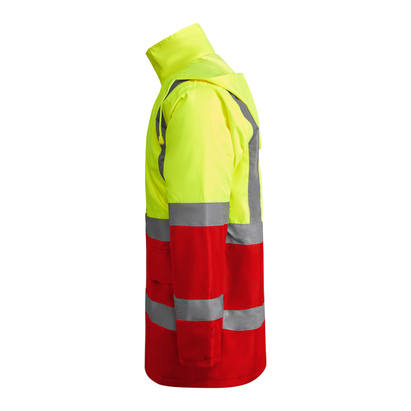 Parka Acolchoada de Alta Visibilidade Merak Bicolor para Personalizar