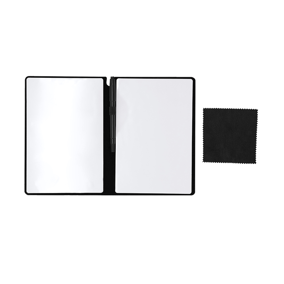 Bloco de Notas Komar em PU macia e Elegante com Quadro e Marcador para Personalizar