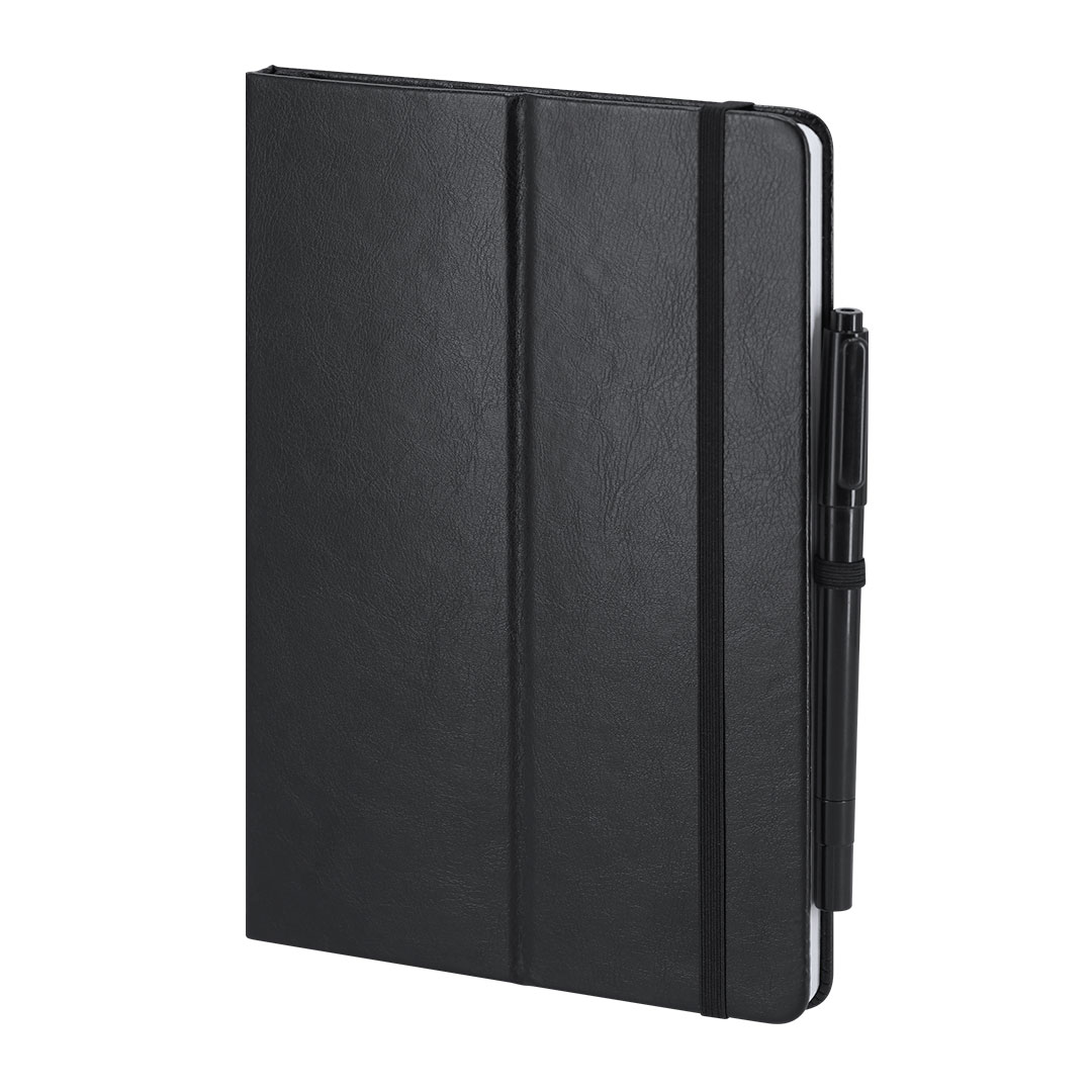 Bloco de Notas Kudar de Quadro Negro em PU Reciclado para Personalizar
