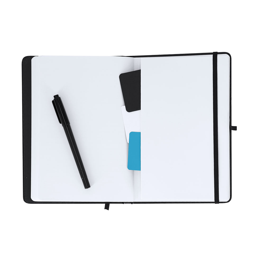 Bloco de Notas Kudar de Quadro Negro em PU Reciclado para Personalizar