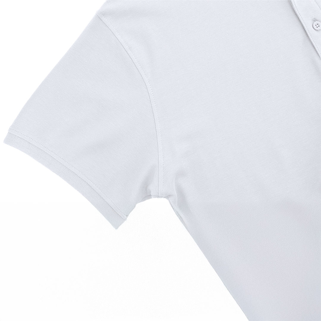 Pólo Adulto Branco Charles Malha Piqué 180g para Personalizar