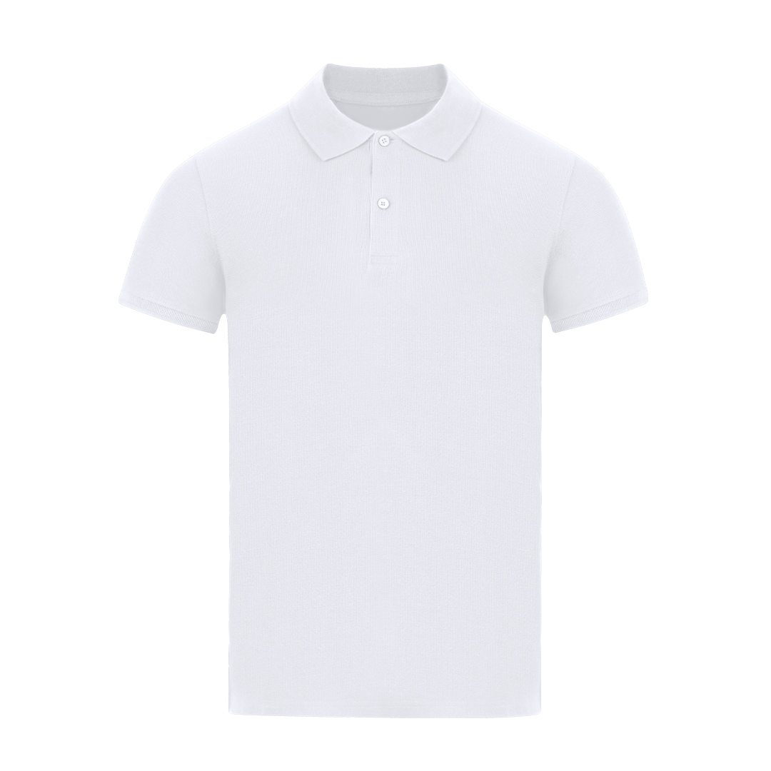 Pólo Adulto Branco Charles Malha Piqué 180g para Personalizar