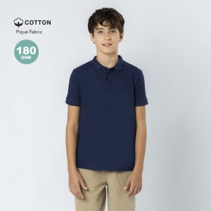 Polo Criança Charles Manga Curta Cores em Algodão 180g para Personalizar