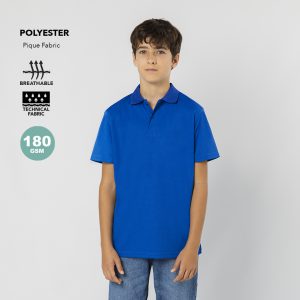 Polo Criança Tecnic Plus Manga Curta Cores em Poliéster 180g para Personalizar