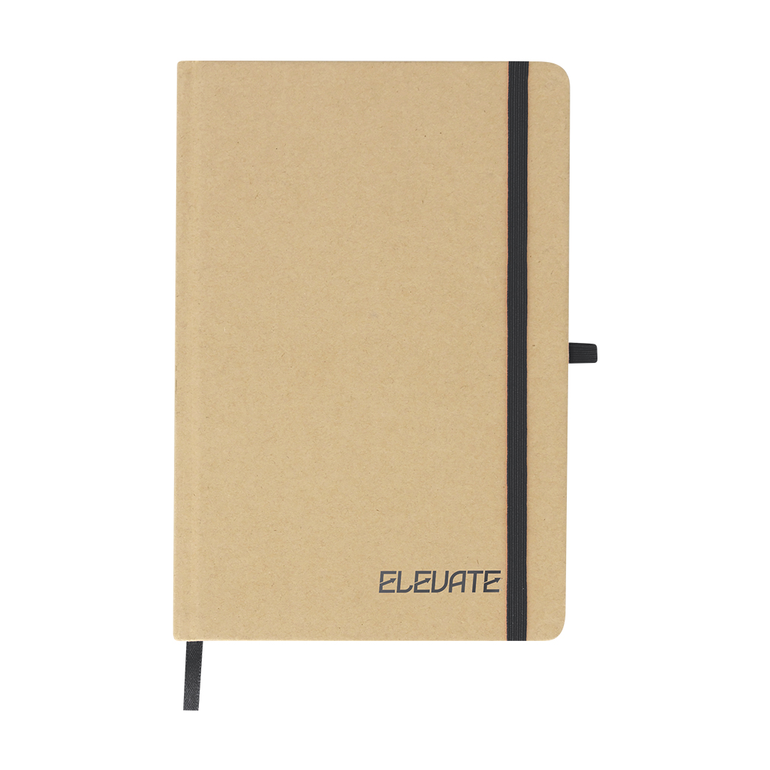 Bloco de Notas Natyel com Capa Branca Rígidas em Cartão Reciclado para Personalizar