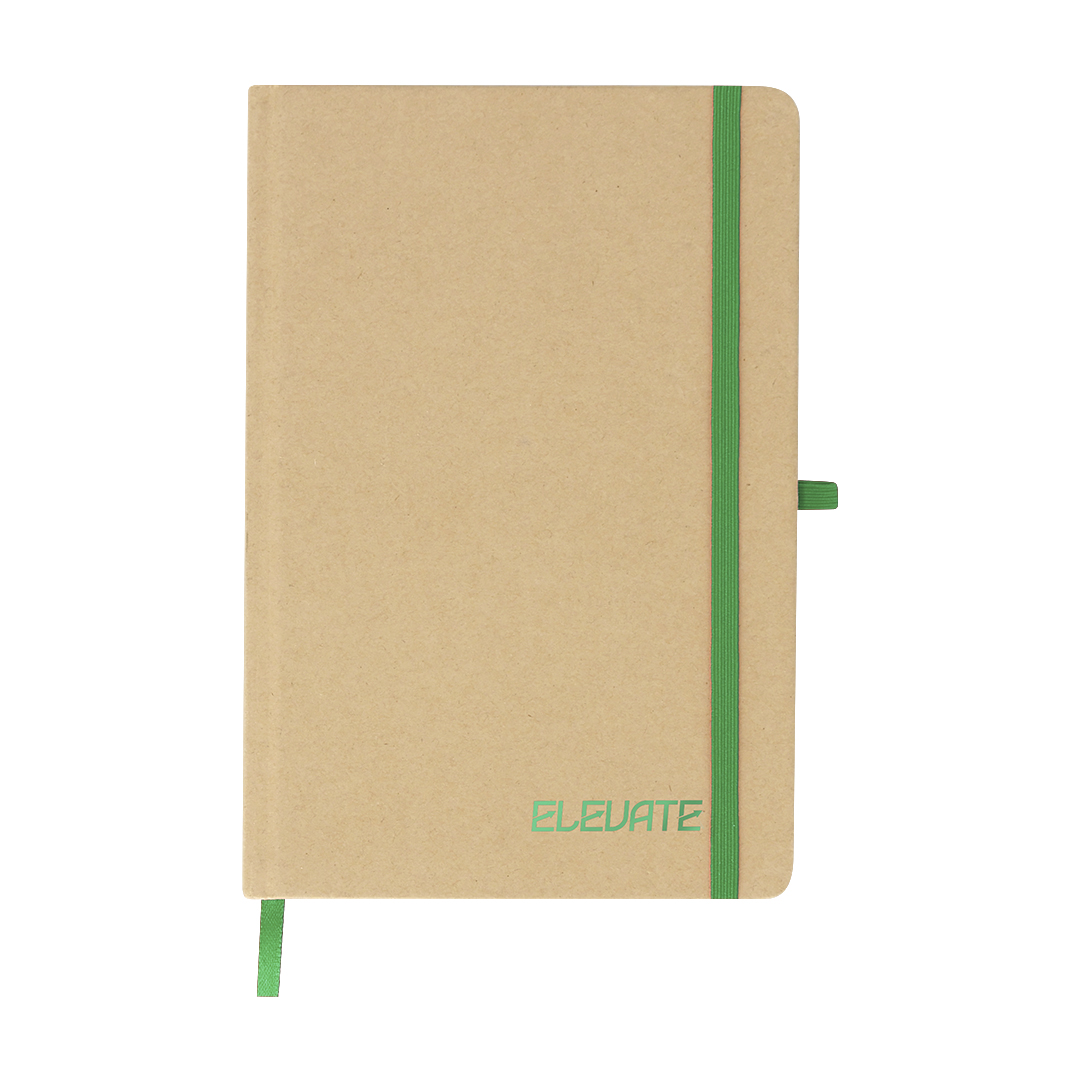 Bloco de Notas Natyel com Capa Branca Rígidas em Cartão Reciclado para Personalizar