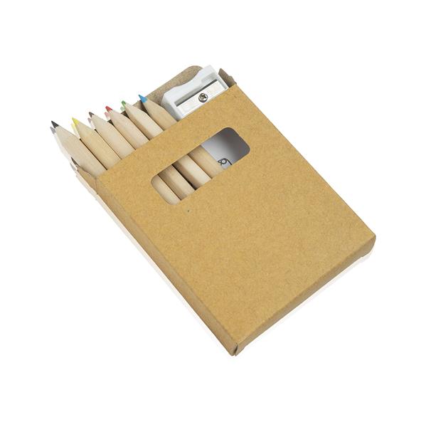 O Conjunto Drawyon Contém 6 Lápis de Cor Afia e Desenhos para Personalizar