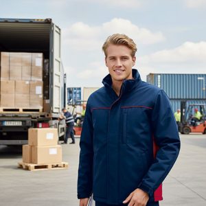 Parka de Trabalho Thunder Impermeável Bicolor com Capuz para Personalizar