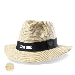 Chapéu Teilor com Aba Larga de Alta Qualidade em Material Sintético para Personalizar