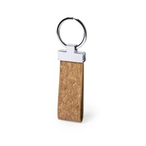 Porta-Chaves Branko da Linha da Natura em Cortiça Natural para Personalizar