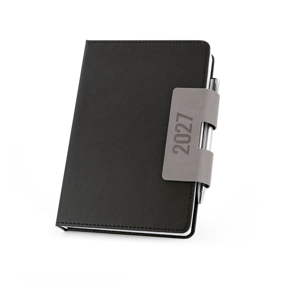 Agenda Diária Spenser A5 com Capa Rígida em PU para Personalizar