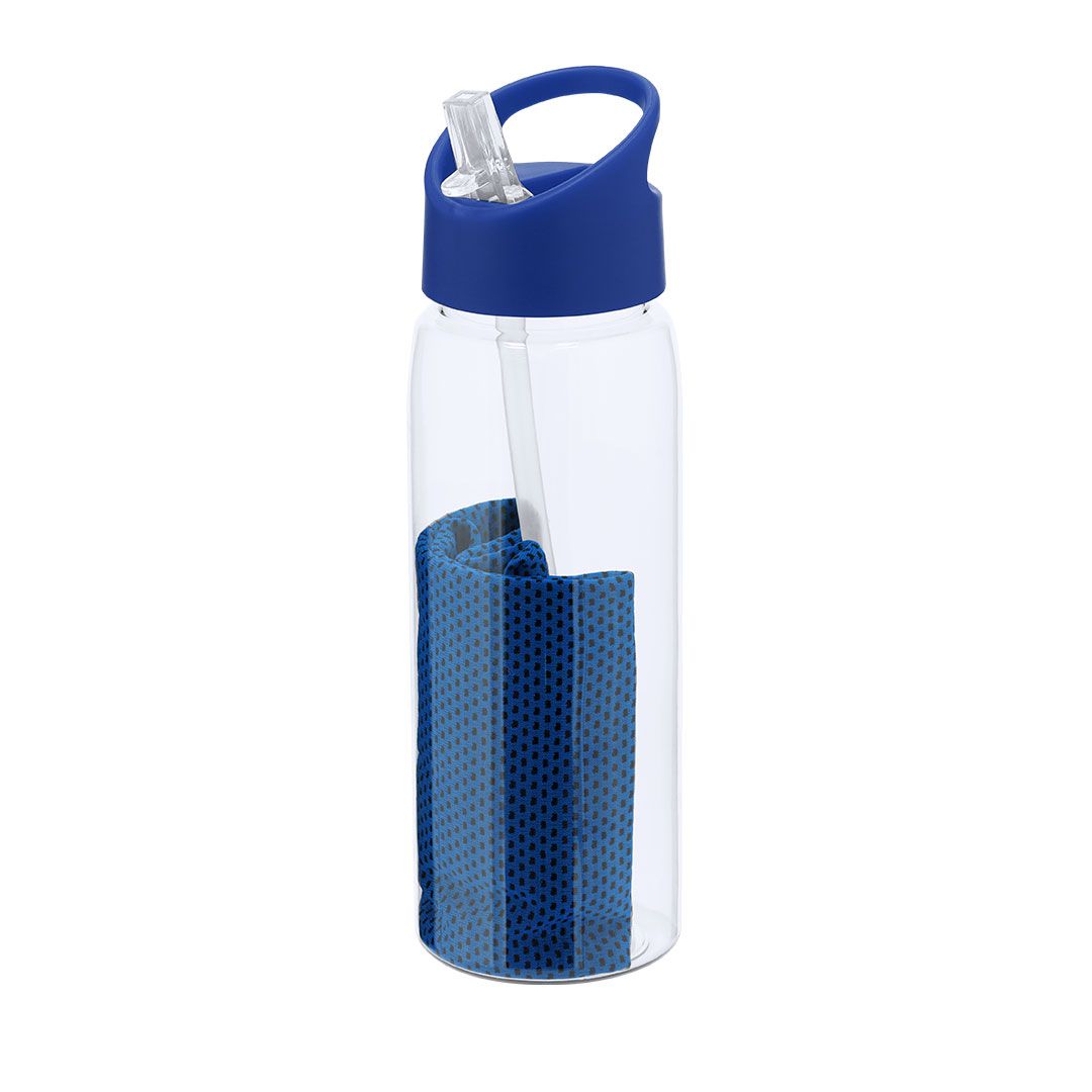 Conjunto Garyl Garrafa e Toalha em RPET de 800ml para Personalizar