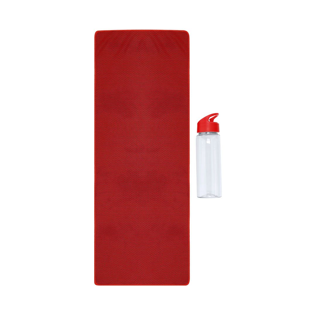 Conjunto Garyl Garrafa e Toalha em RPET de 800ml para Personalizar