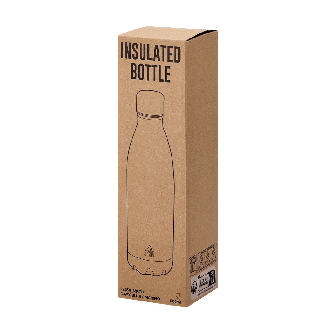 Garrafa Térmica Xharly de 500 ml em Aço Inox Reciclado para Personalizar